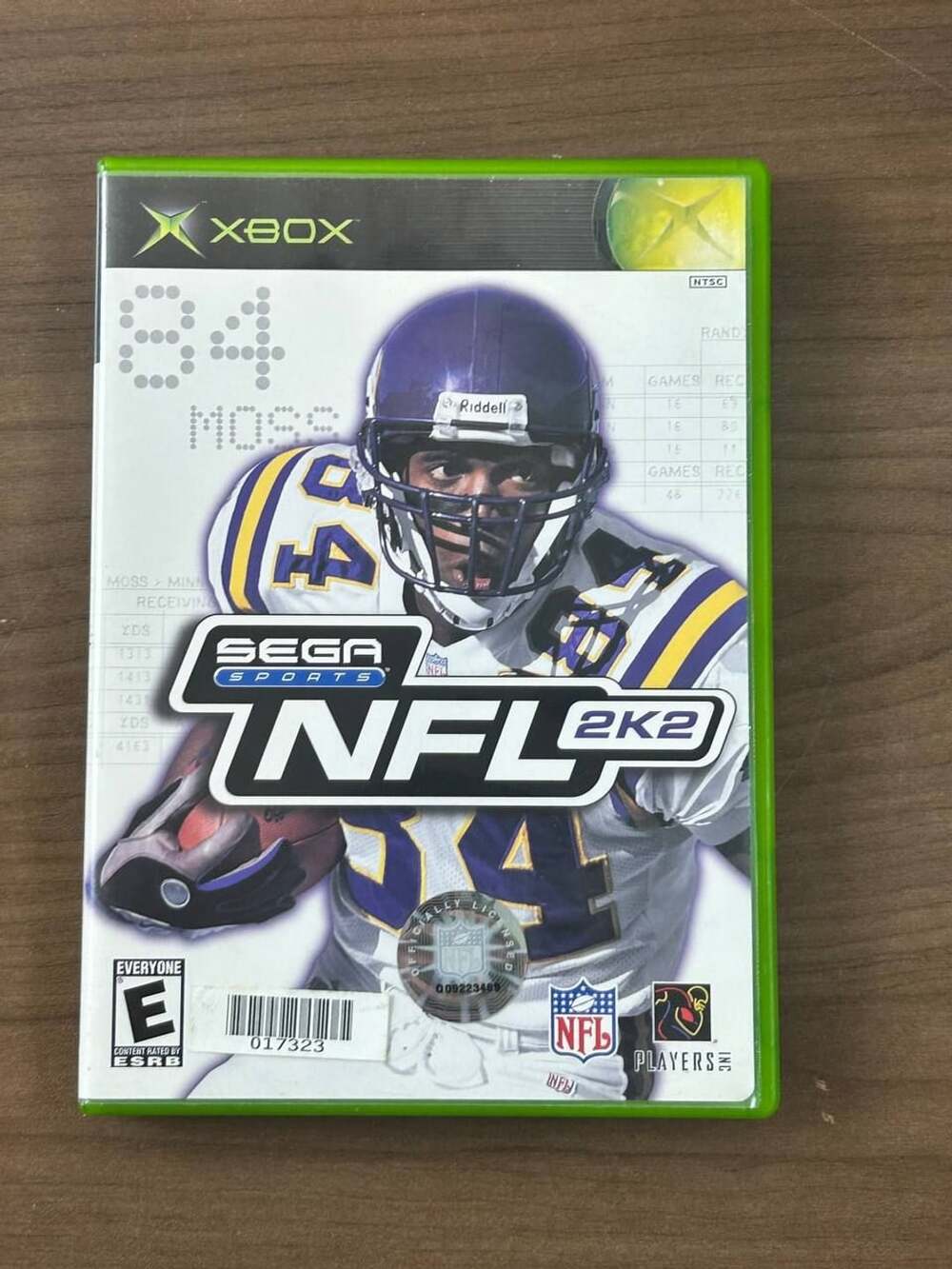 NFL 2K2 Microsoft Original Xbox NTSC Sega Sports Game Disc Case & Insert